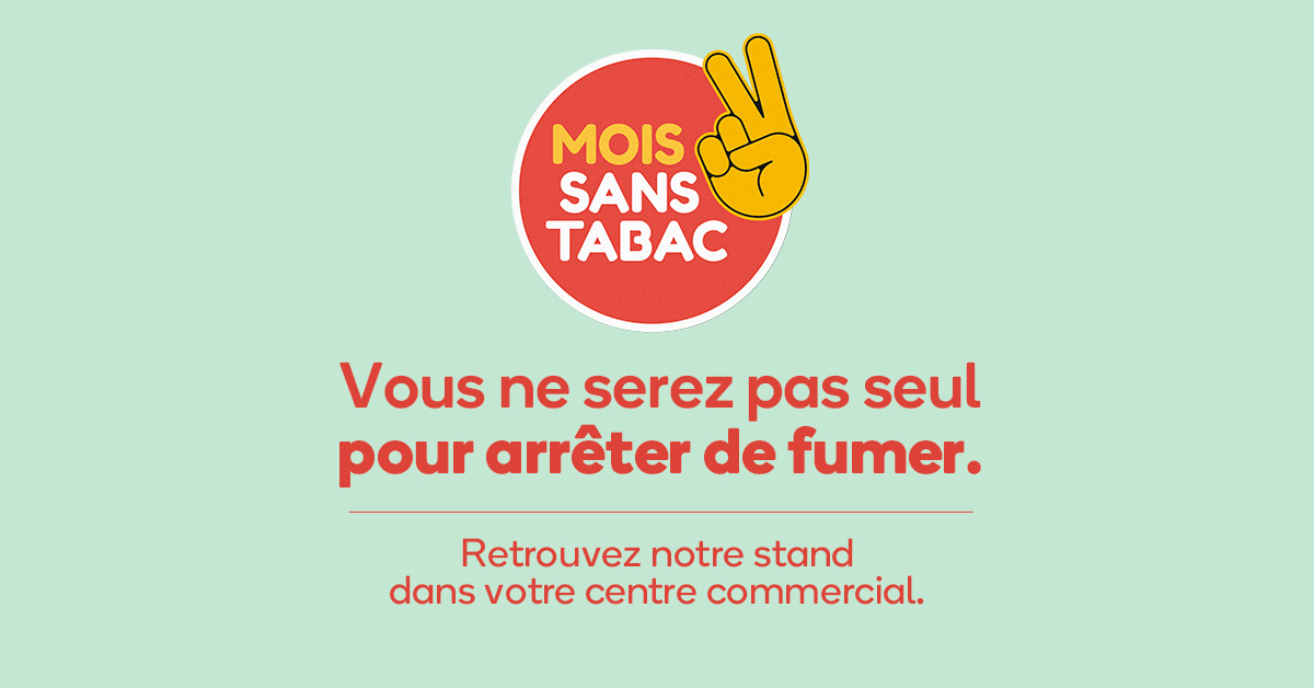 Logo de la boutique Un stand Mois Sans Tabac dans votre centre commercial !