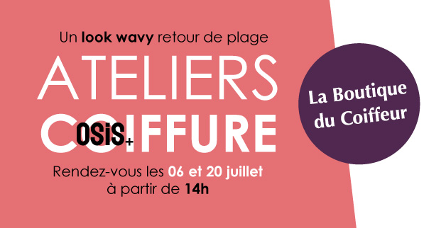 Logo de la boutique ATELIERS COIFFURE : Un look wavy avec Osis+